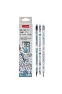 КАРАНДАШ Ч/Г НАБОР 6ШТ HATBER HB С ЛАСТ MORRIS BLS_080007 (1010)