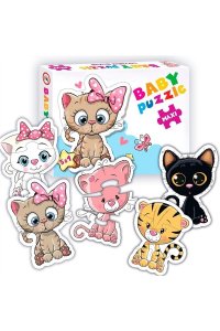 ПАЗЛЫ BABY PUZZLE КОТЯТА MAXI 5 В 1 ДРОФА АРТ.4137