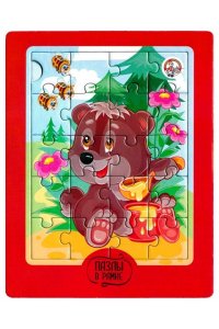 ПАЗЛЫ 20 В РАМКЕ *ДК* МЕДВЕЖОНОК А5 АРТ.02876 (8767)