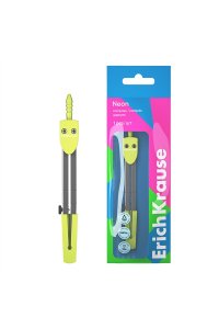 ЦИРКУЛЬ МЕТАЛЛ 120 ММ NEON ЖЕЛТЫЙ ЕК 61279