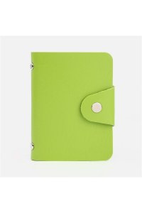 ВИЗИТНИЦА НА 12Л ИСК КОЖА ЧИП САЛАТОВЫЙ /24 КАРТ НА КНОПКЕ/ СИМА-ЛЕНД АРТ. 9411052 (0525)