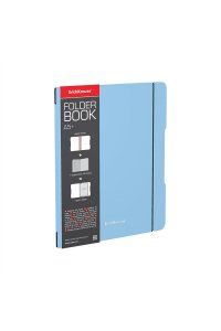 ТЕТР 48 КЛЕТ А5+ FOLDERBOOK PASTEL НА РЕЗИНКЕ ГОЛУБОЙ (ПЛАСТ ОБЛ) АРТ.EK 51394