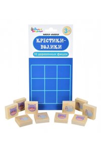 НАСТ ИГРА КРЕСТИКИ-НОЛИКИ КОШКИ-МЫШКИ (ДЕРЕВО) *ДК* АРТ.02655 (6558)