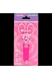 НОЖНИЦЫ 135ММ DEVENTE NICO NICO (ЗАЩИТН ФУТЛЯР) РОЗОВЫЕ /БЛИСТЕР/ 8010326