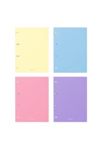 ТЕТР 80 КЛЕТ А4 НА КОЛЬЦАХ PASTEL (ПЛАСТ ОБЛ) В АСС АРТ. 50165