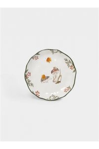ТАРЕЛКА ЗАКУСОЧНАЯ, 23 СМ, КЕРАМИКА D, БЕЛАЯ, ЕЖ У ГРИБА, AUTUMN FOREST ANLAF-FDH-261125-1 (4868)