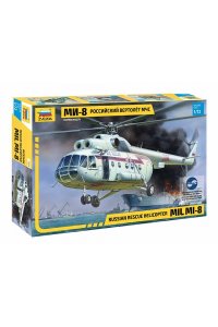 СБОРНАЯ МОДЕЛЬ ВЕРТОЛЕТ (МИ-8МЧС) *ЗВЕЗДА* АРТ. 7254