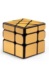 ИГРА ГОЛОВОЛОМКА ЗЕРКАЛЬНЫЙ КУБИК КОЛЕСО ЗОЛОТО АРТ.581-5.7H (3010)