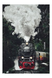 ЕЖЕДНЕВНИК 128Л А5 COLLEZIONE СОФТ-ТАЧ ПОЕЗД В ЛЕСУ АРТ.128-7183