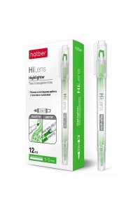 МАРКЕР ТЕКСТОВ HATBER HI-LENS ДВУХСТОР ЗЕЛЕН HL_060858