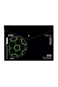 ПАПКА КОНВЕРТ НА КНОПКЕ А4 КОКОС МЯЧ 3D 240737