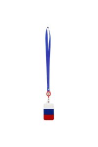 БЕЙДЖ ВЕРТИК НА ЛЕНТЕ 70*110 ММ РОССИЯ КОКОС 240709 (6187)