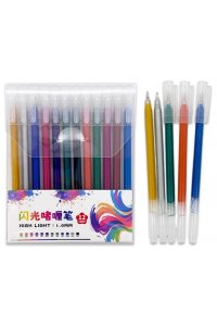 НАБОР РУЧЕК ГЕЛ 12ЦВ ЦВЕТНЫЕ 1,0 ММ ГЛИТТЕР YJ-1957/DL-143 (1437/1957)