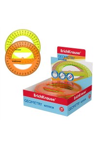 ТРАНСПОРТИР 12 СМ 360° NEON /ДИСПЛЕЙ/ EK 49553
