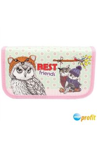 ПЕНАЛ ПРОФ-ПРЕСС 1 ОТД БОЛЬШ 190*115 ММ МИЛЫЕ СОВЫ АРТ.ПН-2019