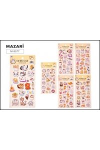НАКЛЕЙКИ ДЕКОРАТИВНЫЕ КОТИКИ 10*22 СМ АРТ M-8577 (1665)