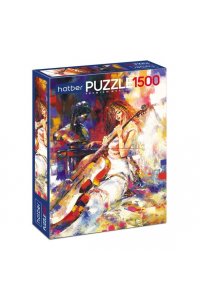 ПАЗЛЫ 1500 HATBER PREMIUM ДЕВУШКА С ВИОЛОНЧЕЛЬЮАРТ.1500ПЗ1_18614 (2529)