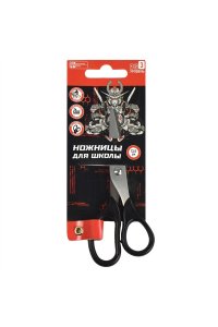 НОЖНИЦЫ 135,5ММ ФЕНИКС+ Д/ШКОЛЫ РОБОТЫ (КРАСН/ЧЕРН) 66048