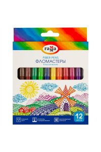 ФЛОМАСТЕРЫ 12ЦВ ГАММА КЛАССИЧЕСКИЕ АРТ. 291225_12 (2412)