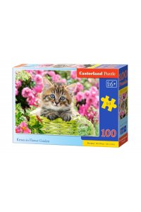 ПАЗЛЫ 100 CASTORLAND КОТЕНОК В САДУ В-111039