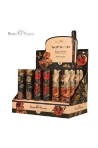 РУЧКА ШАР СИН DREAMWRITE FLORA BLACK NIGHT 0.7ММ /КАРТОН ТУБА/ *BV* В АСС 20-0264/14 (0441)