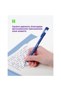 РУЧКА ГЕЛ СИН BERLINGO VELVET 0,5ММ АРТ.CGP_50126 (1362)