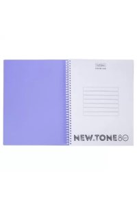 ТЕТР 80 КЛЕТ А4 ХАТБЕР СПИРАЛЬ ПЕРФОРАЦ NEWTONE PASTEL ПЛАСТ ОБЛ ЛАВАНДА 80Т4A1ГР_05019 (5610)