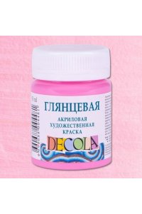 КРАСКА АКРИЛ 50МЛ ДЕКОЛА РОЗОВАЯ (ГЛЯНЦЕВ) 2928322 (4481)