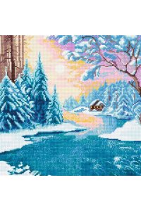 КРИСТАЛЬНАЯ МОЗАИКА 40*40СМ ЗИМНЯЯ ОТТЕПЕЛЬ