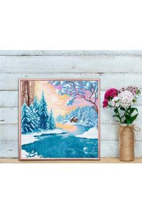 КРИСТАЛЬНАЯ МОЗАИКА 40*40СМ ЗИМНЯЯ ОТТЕПЕЛЬ