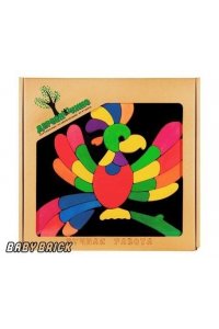 ИГРУШКА ДЕРЕВЯННАЯ ПОПУГАЙ МД (В КОРОБКЕ) *ДЕРЕВЯШКИНО* АРТ.109