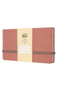 ПЛАНИНГ 64Л ЭКСМО КАРМАННЫЙ КОЖЗАМ РЕЗИНКА JOY BOOK МАЛИНОВЫЙ ЛАТТЕ ПКДБ266403 (0809)