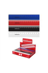 ЛИНЕЙКА 15СМ ПЛАСТИК CLASSIC С ВОЛНИСТ КРАЕМ /ДИСПЛЕЙ/ EK 61761