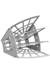 ЛОТОК Д/БУМАГ ВЕЕР 4 СЕКЦИИ (3 ОТДЕЛЕНИЯ) ЭКОНОМ СЕРЫЙ СТАММ ЛТ413