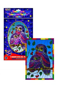 НАБОР Д/ТВОРЧ АППЛИКАЦИЯ БЛЕСТЯЩИЙ ВИТРАЖ СОВУШКИ АРТ.DT-1040-10V (220/479)