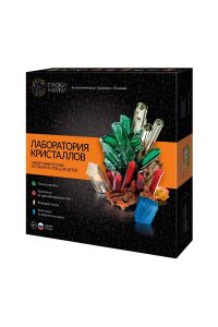 НАБОР Д/ЭКСПЕРИМЕНТОВ ЛАБОРАТОРИЯ КРИСТАЛЛОВ ТРЮКИ НАУКИ (8+) АРТ.Z009 (0272)
