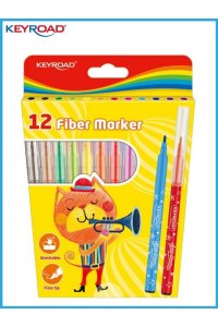 ФЛОМАСТЕРЫ 12 ЦВ KEYROAD KR971587 (7681)
