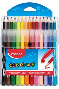 НАБОР Д/РИСОВАНИЯ 27 ПРЕДМ MAPED COLOR`PEPS (12 ФЛОМАСТ,15 КАРАНД) 897412 (4123)
