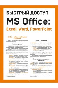 Гладкий А.А. Быстрый доступ. MS Office: Excel, Word, PowerPoint. Шпаргалка-буклет для начинающих (215х285 мм, 6 полос компактного буклета в европодвесе)