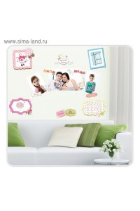 НАКЛЕЙКА ДЕКОРАТ Д/УКРАШ ПОМЕЩЕНИЙ НАША ДРУЖНАЯ СЕМЬЯ (ФОТОРАМКА) АРТ.747048