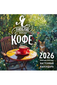 К-РЬ НАСТ 2026 Я ЛЮБЛЮ КОФЕ 300*300ММ А4 СКРЕПКА 011-9