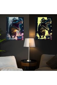 РОСПИСЬ ПО НОМЕРАМ 40*50СМ СО СВЕТЯЩЕЙСЯ КРАСКОЙ СКОРПИОС РЕКСFHR0571