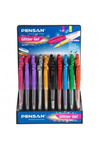 РУЧКА ГЕЛ PENSAN GLITTER GEL В АСС /ДИСПЛЕЙ/ АРТ. 2280/60 (8252) (8498)