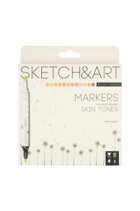 СКЕТЧ-МАРКЕРЫ 12ЦВ SKETCH&ART ДВУХСТОРОН ПОРТРЕТ BRUNO VISCONTI 22-0076/04(7781)