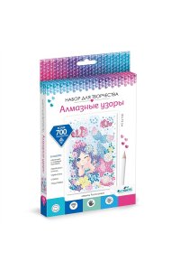 МОЗАИКА АЛМАЗНЫЕ УЗОРЫ 10*15СМ МЕЧТЫ РУСАЛОЧКИ АРТ. 06417