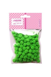 МАТЕРИАЛЫ Д/ТВОРЧ ПОМПОНЫ DEVENTE ЗЕЛЕНЫЙ (НАБОР 120ШТ D=8ММ)8000001 (5672)