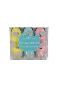 НАБОР МАРКЕРОВ ТЕКСТОВ 3ШТ MEOW MARKER ПАСТЕЛЬ *BV* АРТ. 22-0107 (6928)