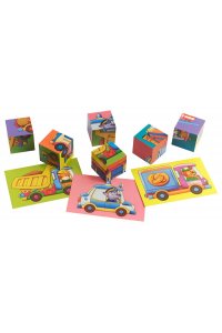 УМНЫЕ КУБИКИ 6ШТ ВОТ ТАКИЕ МАШИНЫ (4+) АЙРИС АРТ.28950 (0117)