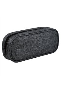 ПЕНАЛ ФЕНИКС+ 1 ОТД 21Х8Х5 СМ ТЕМНО-СЕРЫЙ (ПОЛИЭСТЕР) АРТ.65898