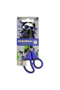 НОЖНИЦЫ 135,5ММ ФЕНИКС+ Д/ШКОЛЫ КРУТОЙ ПАНДА (СИНИЙ) 68491